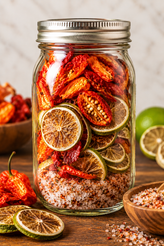 LNE Bespoke Cocktail Infusions Organic Habanero Lime & Smoked Salt Infusion Jar