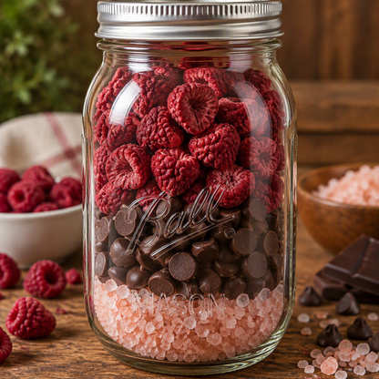 LNE Bespoke Cocktail Infusions Organic Raspberry Chocolate Truffle Infusion Jar